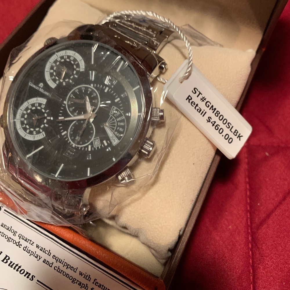 Brand New Giorgio Milano Men’s Watch. Retail $460.